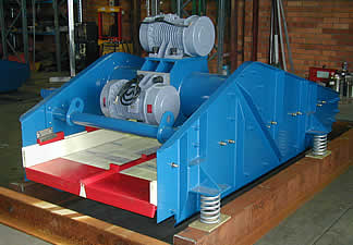 Horizontal linear motion dewatering screens